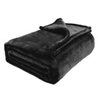 Hadi London Plain Fleece Throw Blanket – Super Soft Warm Lightweight Sofa & Bed Blanket