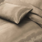 HADI LONDON Luxury Satin Bedding Set 4/6 Piece – Duvet Cover, Fitted Sheet & Pillowcases | Single Double King Super King