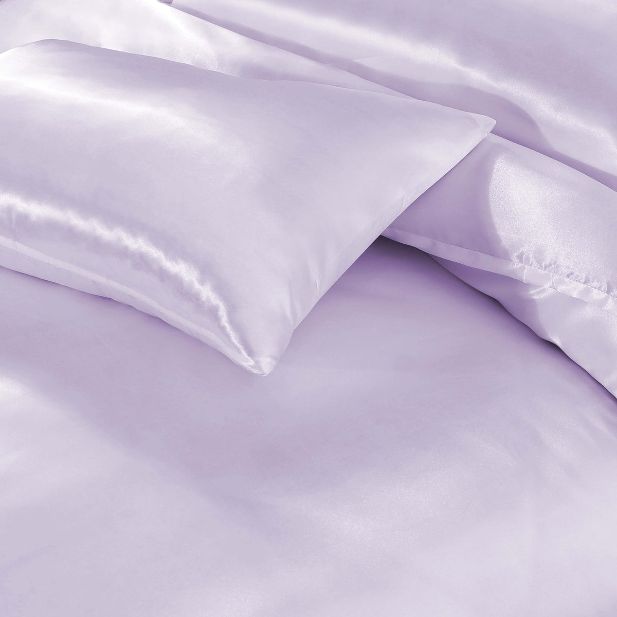 HADI LONDON Luxury Satin Bedding Set 4/6 Piece – Duvet Cover, Fitted Sheet & Pillowcases | Single Double King Super King