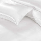 HADI LONDON Luxury Satin Bedding Set 4/6 Piece – Duvet Cover, Fitted Sheet & Pillowcases | Single Double King Super King