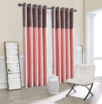 Silk Velvet Curtains Pair, Fully Lined Eyelet Curtains to Help Block Sunlight & Refresh Your Room