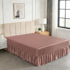 Hadi London Luxury Satin Valance Bed Sheet – Silky Soft Bed Base Cover | Single Double King