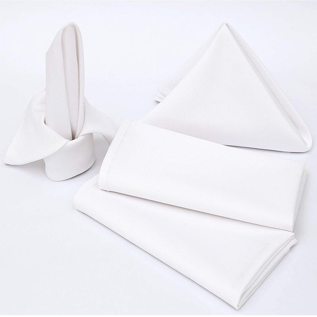12 Pack Cotton Napkins 18x18 - Hotel Quality for Parties and Weddings