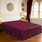 Hadi London Luxury Satin Valance Bed Sheet – Silky Soft Bed Base Cover | Single Double King