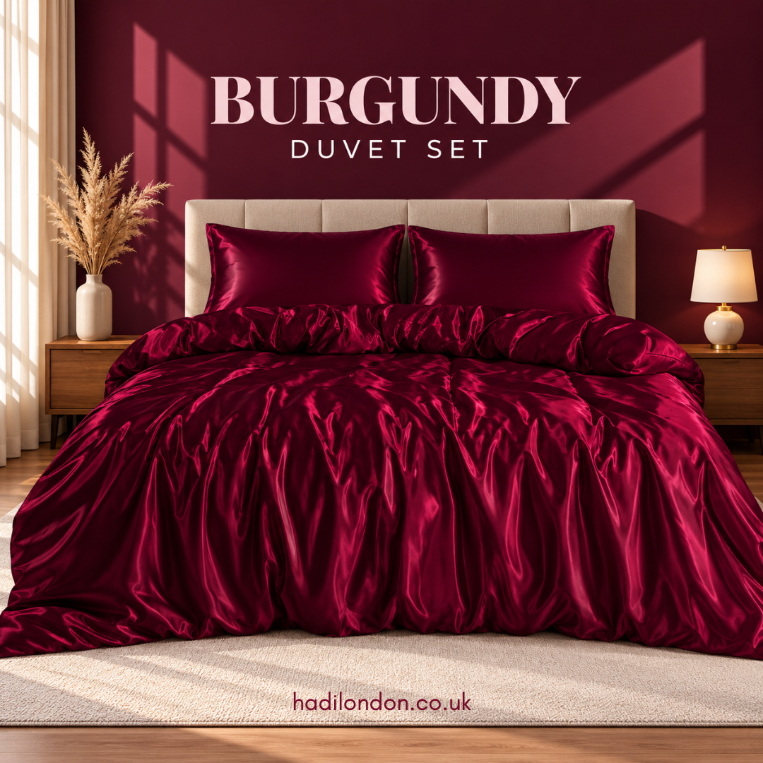 3 Piece Satin Duvet Cover Set with Pillowcases