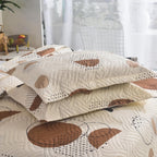 3 Piece Luxury Quilted Bedspread Set – Reversible Floral Patchwork Bedspread with Pillow Shams | Soft Microfibre Bed Throw for Double & King Size Beds