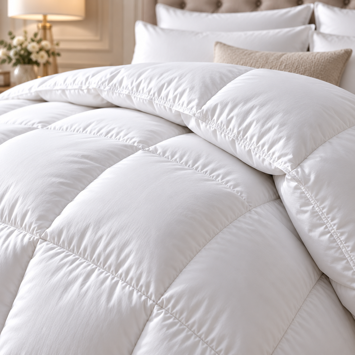 Hadi London 13.5 Tog Duck Feather & Down Duvet – Luxury Warm Winter Quilt | Single Double King Super King