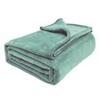 Hadi London Plain Fleece Throw Blanket – Super Soft Warm Lightweight Sofa & Bed Blanket