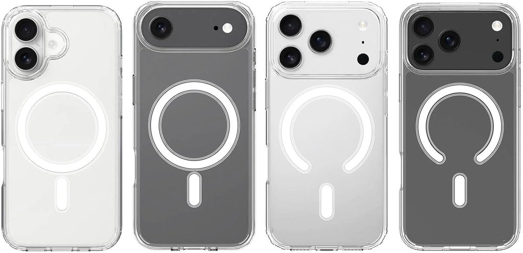 Hadi London Clear Magnetic Case for iPhone 17 Series – Slim Shockproof Phone Cover with Tempered Glass