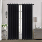 Blackout Curtains Pair, Thermal Insulated Eyelet Curtains for Bedroom & Living Room