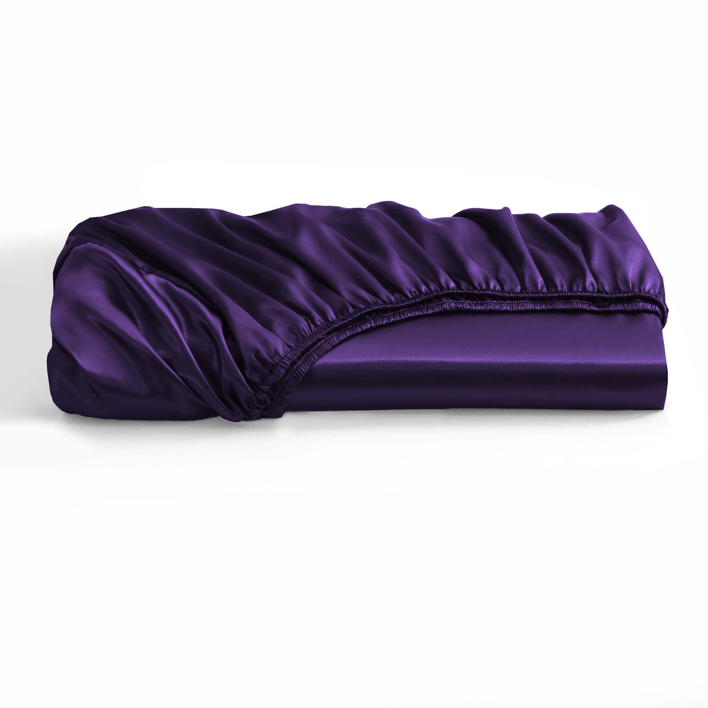 HADI LONDON Luxury Satin Bedding Set 4/6 Piece – Duvet Cover, Fitted Sheet & Pillowcases | Single Double King Super King