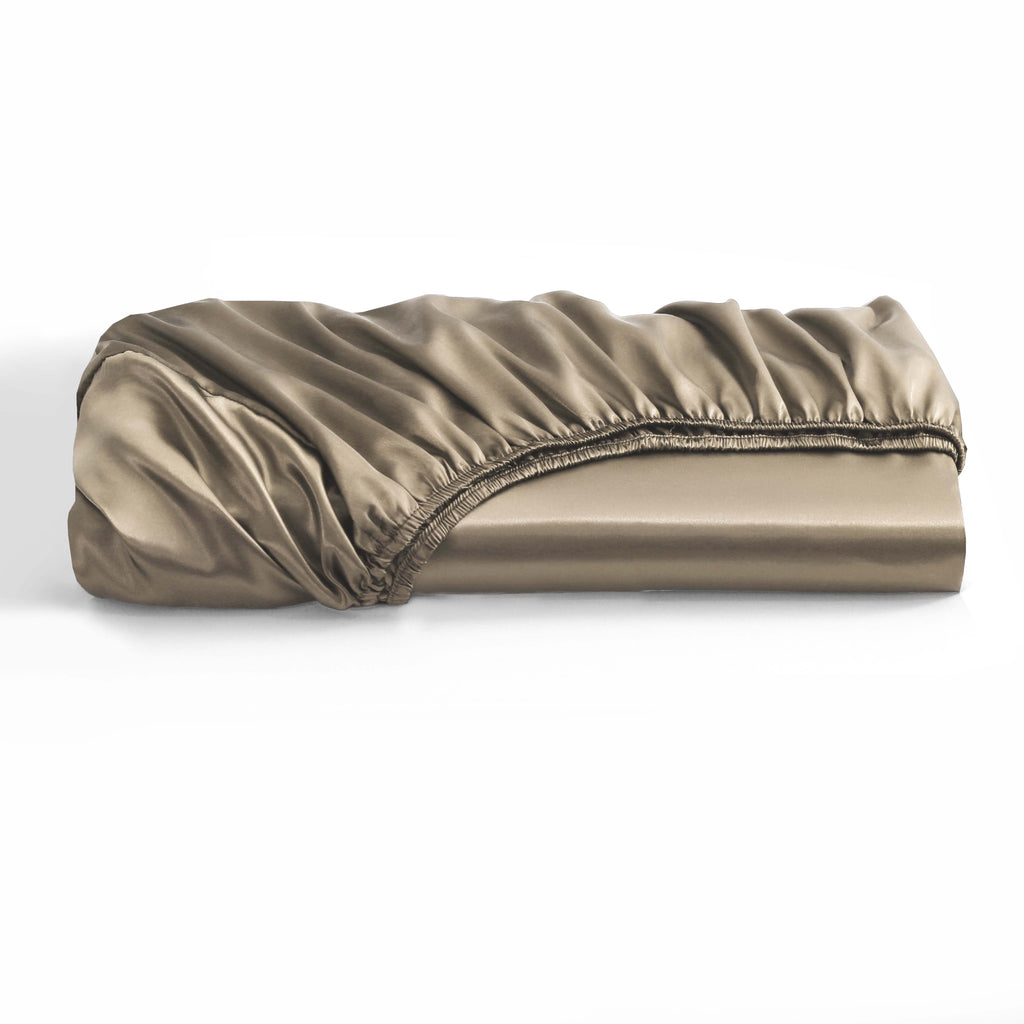 HADI LONDON Luxury Satin Bedding Set 4/6 Piece – Duvet Cover, Fitted Sheet & Pillowcases | Single Double King Super King