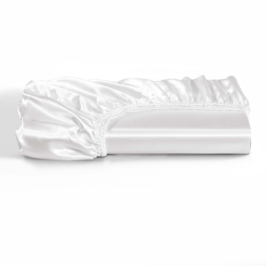 HADI LONDON Luxury Satin Bedding Set 4/6 Piece – Duvet Cover, Fitted Sheet & Pillowcases | Single Double King Super King