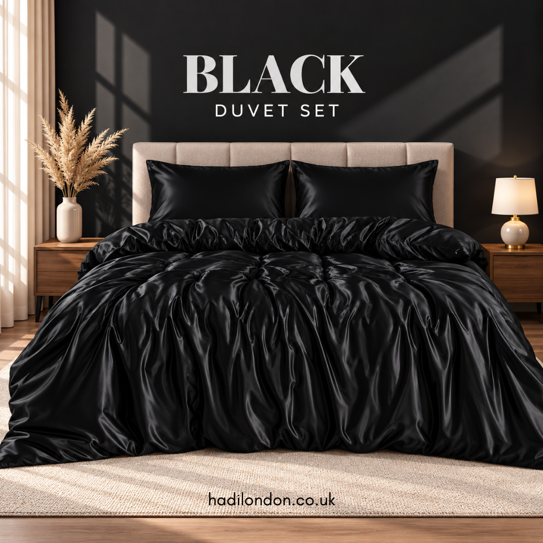 3 Piece Satin Duvet Cover Set with Pillowcases