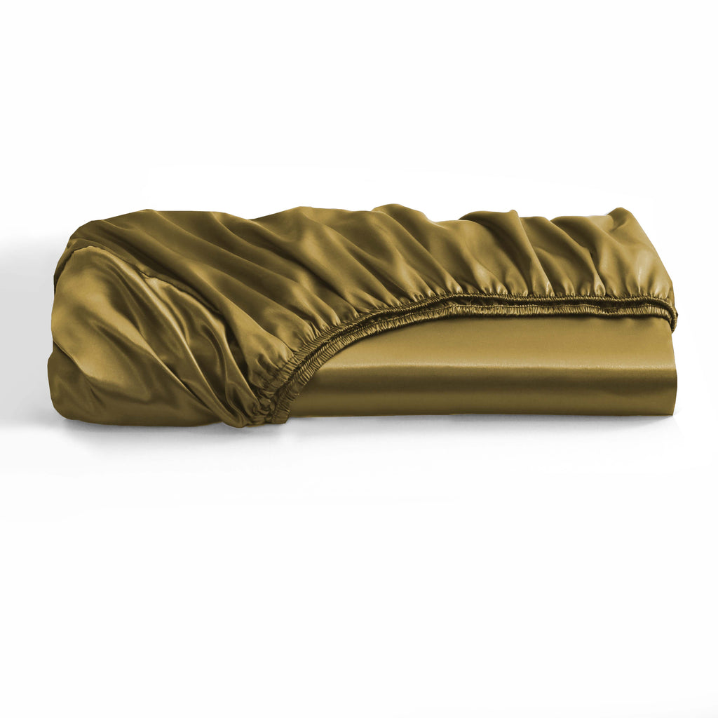 HADI LONDON Luxury Satin Bedding Set 4/6 Piece – Duvet Cover, Fitted Sheet & Pillowcases | Single Double King Super King