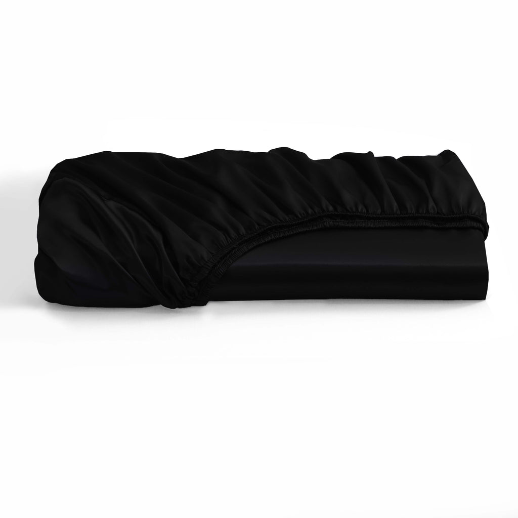 HADI LONDON Luxury Satin Bedding Set 4/6 Piece – Duvet Cover, Fitted Sheet & Pillowcases | Single Double King Super King