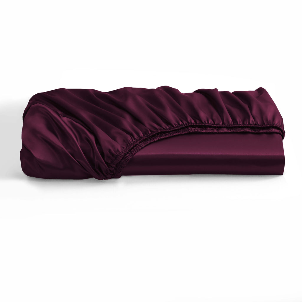 HADI LONDON Luxury Satin Bedding Set 4/6 Piece – Duvet Cover, Fitted Sheet & Pillowcases | Single Double King Super King