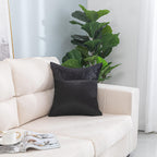 Crushed Velvet & Faux Satin Silk Cushion Covers – Pack of 2