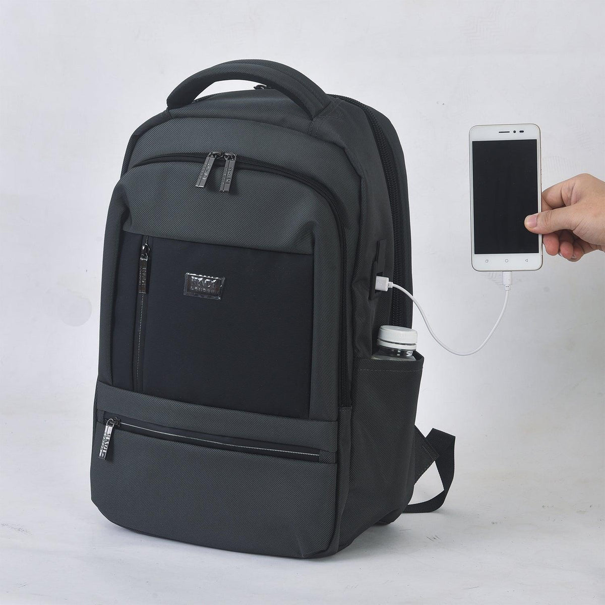 Hadi London 40L Waterproof Laptop Backpack – Large Travel, Work & School Bag with USB Charging & Headphone Port