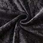 Luxury Crushed Velvet Eyelet Curtains Pair | Thermal Textured Window Curtains for Living Room & Bedroom