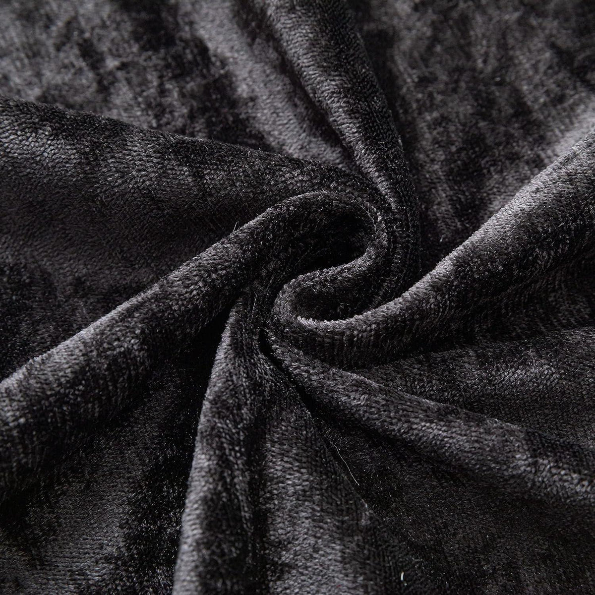Luxury Crushed Velvet Eyelet Curtains Pair | Thermal Textured Window Curtains for Living Room & Bedroom