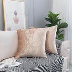 HADI LONDON Crushed Velvet Cushion Covers Pack of 2 – Soft Luxury Square Covers for Sofa & Bed | 17x17 to 24x24