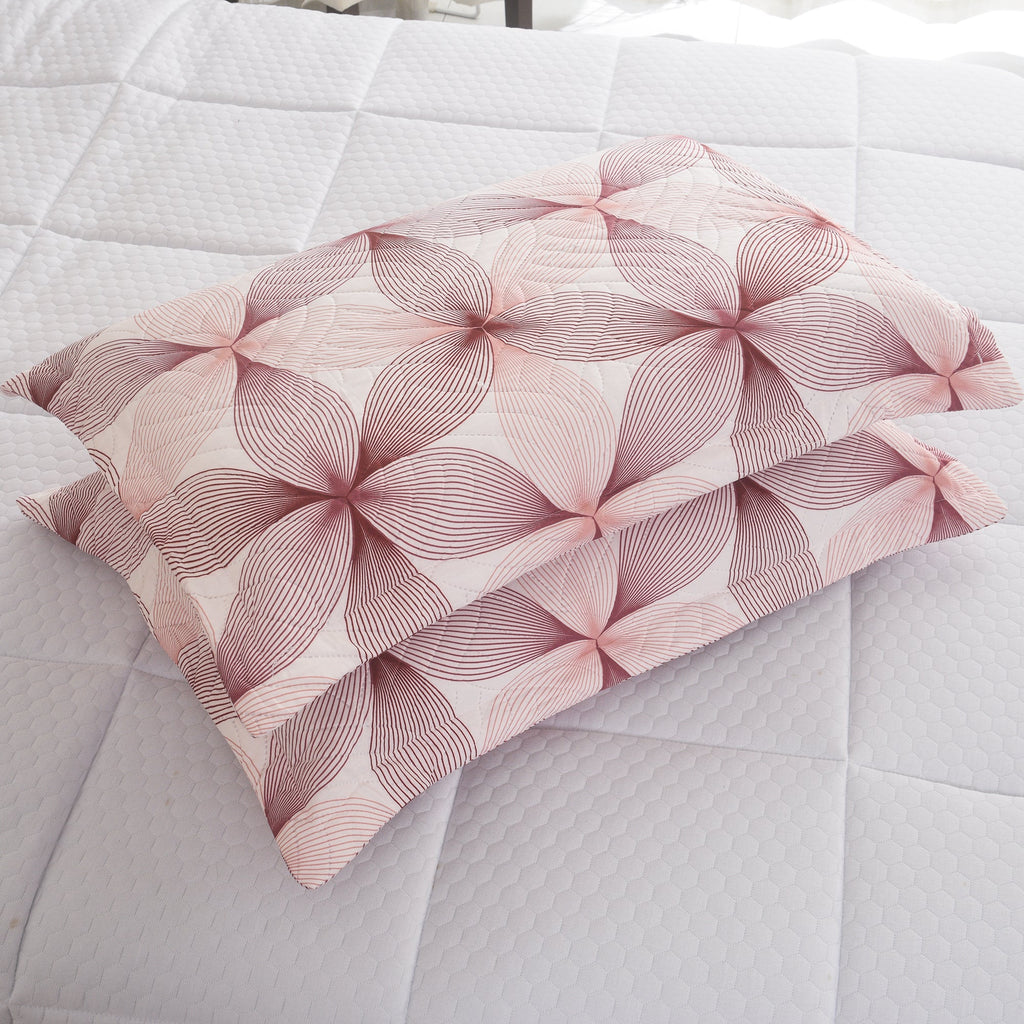 3 Piece Luxury Quilted Bedspread Set – Reversible Floral Patchwork Bedspread with Pillow Shams | Soft Microfibre Bed Throw for Double & King Size Beds