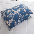 3 Piece Luxury Quilted Bedspread Set – Reversible Floral Patchwork Bedspread with Pillow Shams | Soft Microfibre Bed Throw for Double & King Size Beds