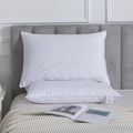 Hadi London Duck Feather & Down Pillows Pair – Luxury Hotel Quality Natural Filled Bed Pillows | Pack of 2