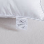 Hadi London Duck Feather & Down Pillows Pair – Luxury Hotel Quality Natural Filled Bed Pillows | Pack of 2