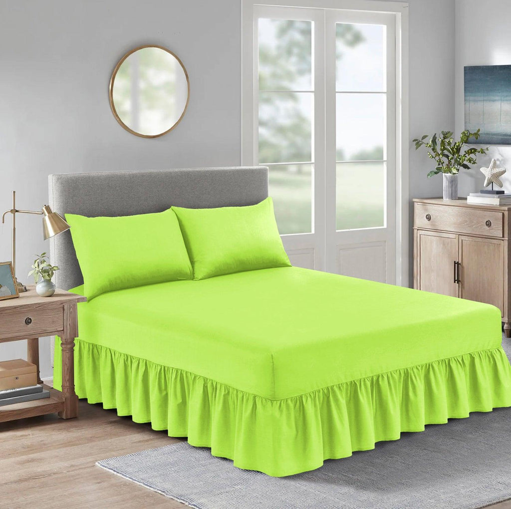 Extra Deep Valance Fitted Bed Sheet | Polycotton Frilled Bed Sheet
