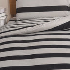 Hadi London 4 Piece Microfibre Bedding Set – Reversible Duvet Cover, Fitted Sheet & Pillowcases