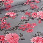 Hadi London Obsidian Marble 4 Piece Microfibre Bedding Set – Duvet Cover, Fitted Sheet & Pillowcases
