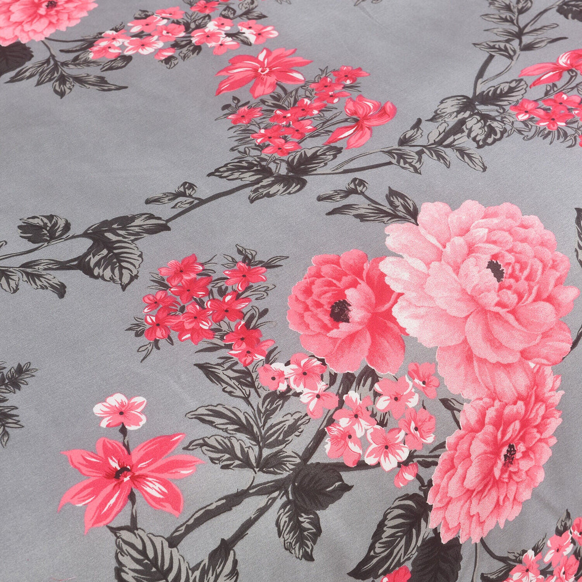 Hadi London Obsidian Marble 4 Piece Microfibre Bedding Set – Duvet Cover, Fitted Sheet & Pillowcases