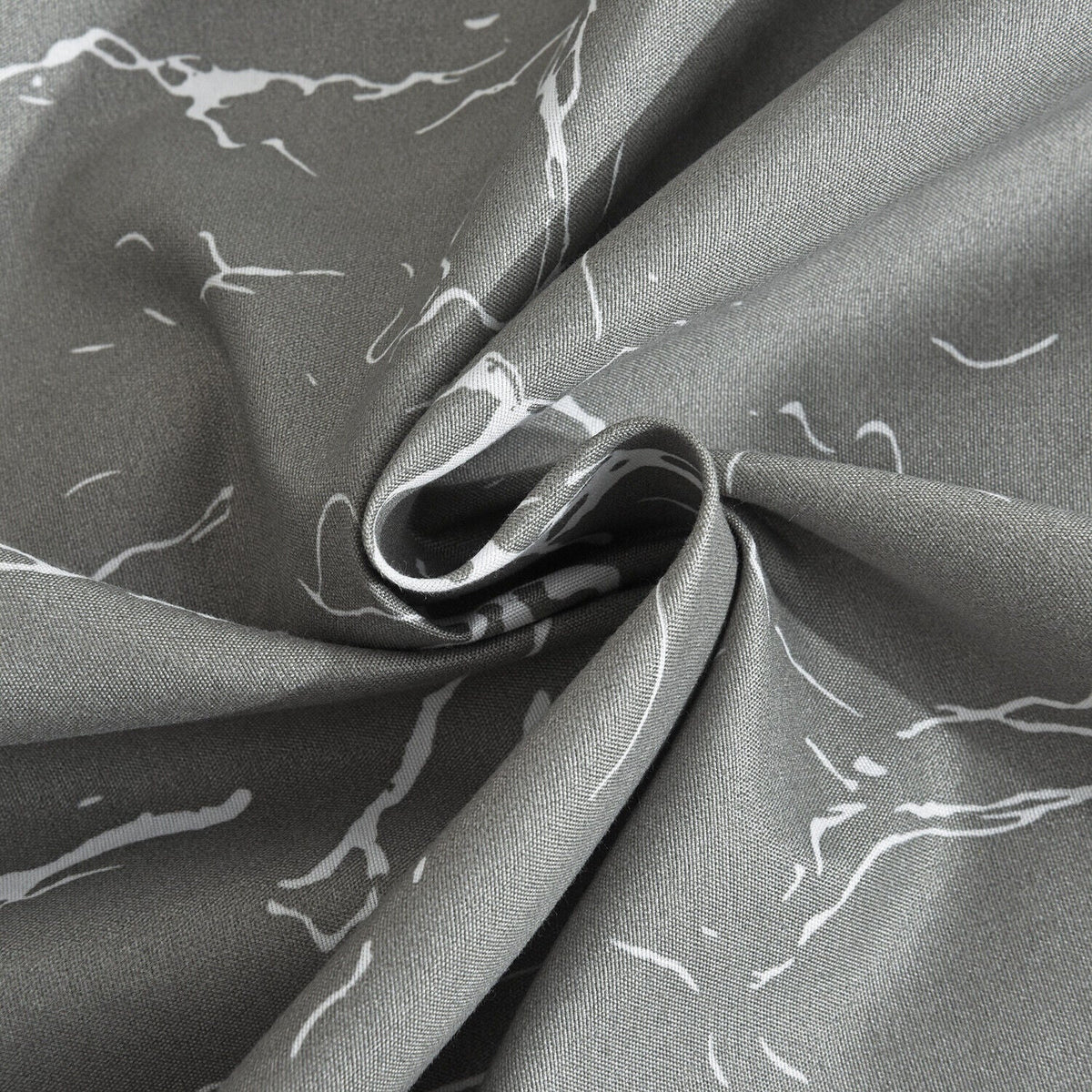 Hadi London Obsidian Marble 4 Piece Microfibre Bedding Set – Duvet Cover, Fitted Sheet & Pillowcases