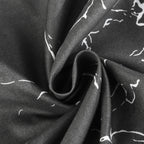 Hadi London Obsidian Marble 4 Piece Microfibre Bedding Set – Duvet Cover, Fitted Sheet & Pillowcases