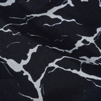 Hadi London Obsidian Marble 4 Piece Microfibre Bedding Set – Duvet Cover, Fitted Sheet & Pillowcases