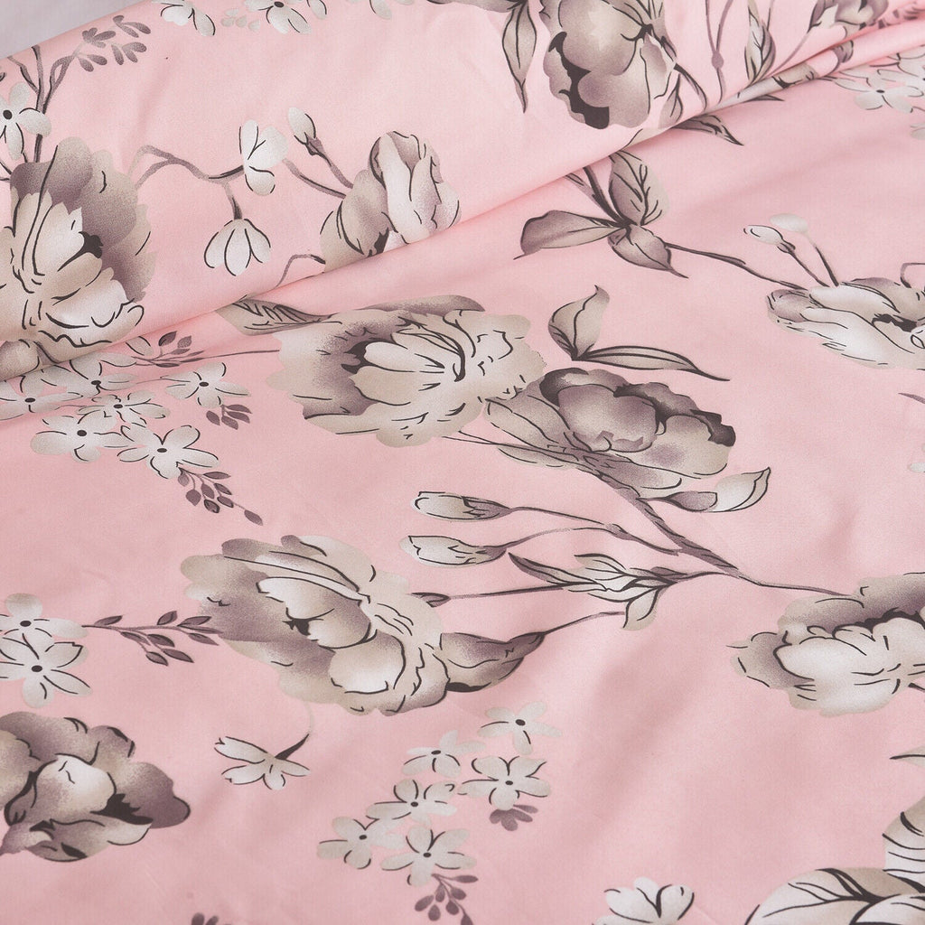 Hadi London 4 Piece Microfibre Bedding Set – Reversible Duvet Cover, Fitted Sheet & Pillowcases