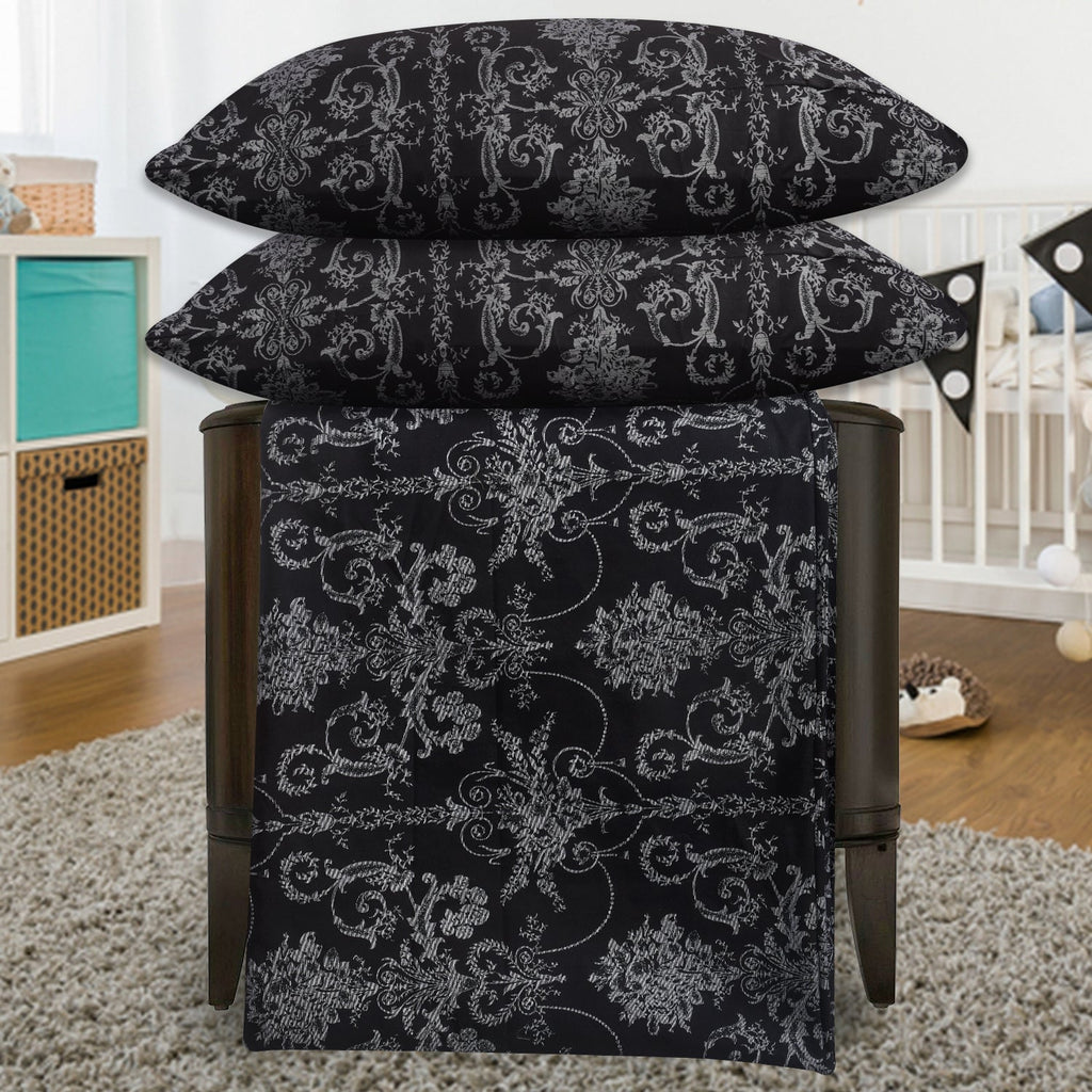 Hadi London 4 Piece Microfibre Bedding Set – Reversible Duvet Cover, Fitted Sheet & Pillowcases