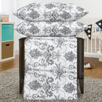 Hadi London 4 Piece Microfibre Bedding Set – Reversible Duvet Cover, Fitted Sheet & Pillowcases