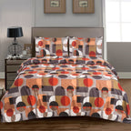 Hadi London 4 Piece Microfibre Bedding Set – Reversible Duvet Cover, Fitted Sheet & Pillowcases