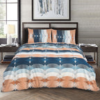 Hadi London 4 Piece Microfibre Bedding Set – Reversible Duvet Cover, Fitted Sheet & Pillowcases