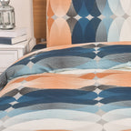 Hadi London 4 Piece Microfibre Bedding Set – Reversible Duvet Cover, Fitted Sheet & Pillowcases