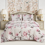 Hadi London Obsidian Marble 4 Piece Microfibre Bedding Set – Duvet Cover, Fitted Sheet & Pillowcases