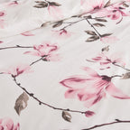 Hadi London Obsidian Marble 4 Piece Microfibre Bedding Set – Duvet Cover, Fitted Sheet & Pillowcases