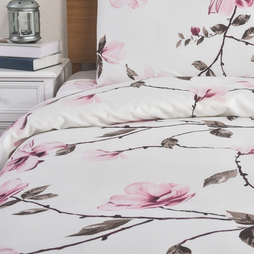 Hadi London Obsidian Marble 4 Piece Microfibre Bedding Set – Duvet Cover, Fitted Sheet & Pillowcases