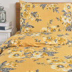 Hadi London 4 Piece Microfibre Bedding Set – Reversible Duvet Cover, Fitted Sheet & Pillowcases