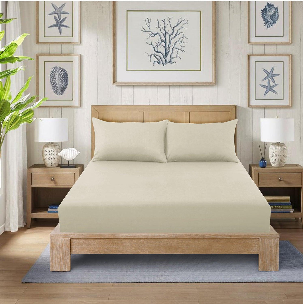 Hadi London 25cm Deep Fitted Sheet | Soft Microfibre Bed Sheet