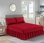 Extra Deep Valance Fitted Bed Sheet | Polycotton Frilled Bed Sheet