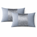 Hadi London Crushed Velvet Panel Duvet Cover Set – Luxury Soft Bedding with Matching Pillowcases